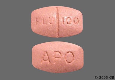 Peach Oblong Apo And Flu 100 - Fluvoxamine Maleate 100mg Tablet