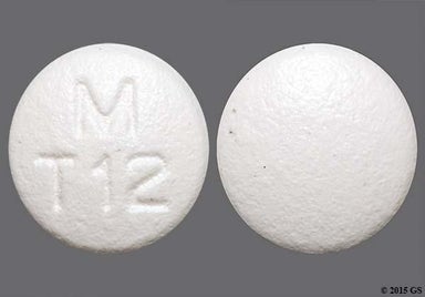 White Round M T12 - Topiramate 50mg Tablet