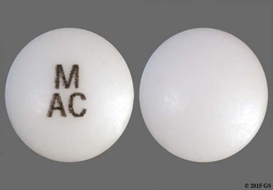 White Round M Ac - Acamprosate Calcium 333mg Delayed-Release Tablet