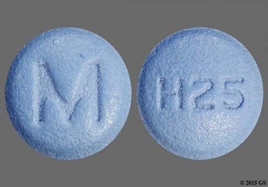 Blue Round H25 - Hydroxyzine Hydrochloride 25mg Tablet