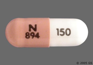 White, Tan Capsule N 894 150 - Nizatidine 150mg Capsule