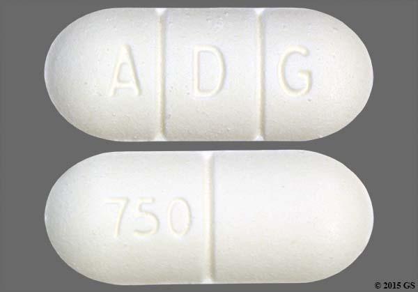 White Oblong Tablet 750 And A D G - Lorzone 750mg Tablet.
