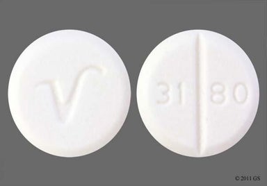 White Round V And 31 80 - Glycopyrrolate 1mg Tablet