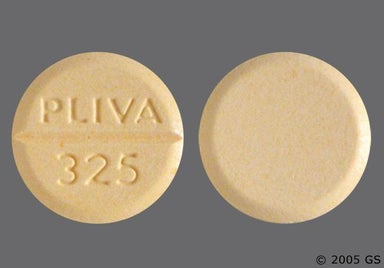 Yellow Round PLIVA 325 - Bethanechol Chloride 25mg Tablet