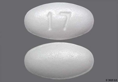 White Oval 17 - Pantoprazole Sodium 40mg Delayed-Release Tablet