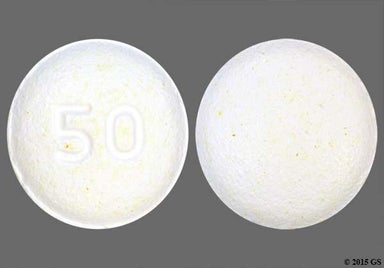 White Round 50 - Quetiapine Fumarate 50mg Tablet
