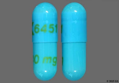 Blue Capsule LOGO 6451 40 mg - Esomeprazole Magnesium 40mg Delayed-Release Capsule