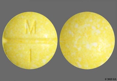 Yellow Round M 1 - Methotrexate Sodium 2.5mg Tablet