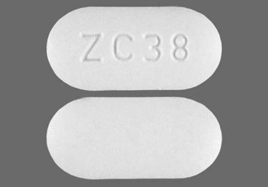 White Oblong ZC38 - Hydroxychloroquine Sulfate 200mg Tablet