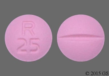 Pink Round R 25 - Metoprolol Tartrate 25mg Tablet
