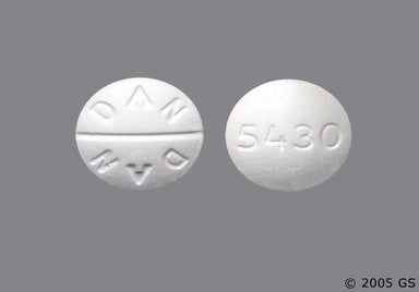White Round DAN DAN - Acetazolamide 250mg Tablet