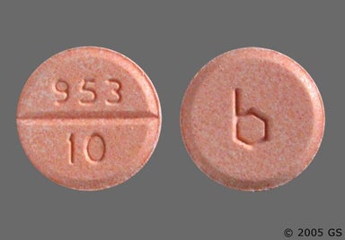Pink Round 953 10 - Dextroamphetamine Sulfate 10mg Tablet
