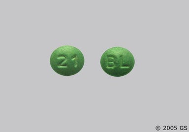 Green Round 21 - Imipramine Hydrochloride 50mg Tablet