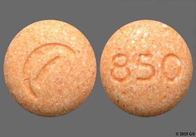 Orange Round 850 And Logo - Guanfacine 1mg Extended-Release Tablet