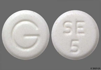 White Round SE 5 - Selegiline Hydrochloride 5mg Tablet