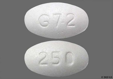 White Oval 250 And G 7-2 - Ursodiol 250mg Tablet