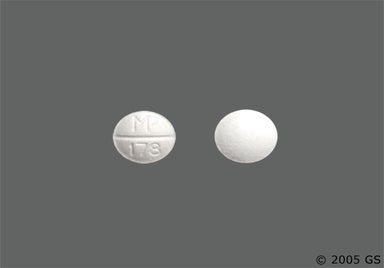 White Round MP 178 - Pindolol 5mg Tablet