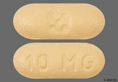 Yellow Oblong 10 MG - Zolpidem Tartrate 10mg Tablet