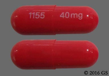 Pink Capsule 1155 40 mg - Esomeprazole Magnesium 40mg Delayed-Release Capsule