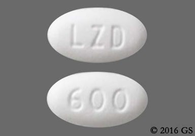 White Oblong LZD - Linezolid 600mg Tablet