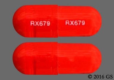 Orange Capsule RX679 RX679 - Seconal Sodium 100mg Capsule