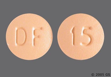 Peach Round DF - Darifenacin Hydrobromide 15mg Extended-Release Tablet