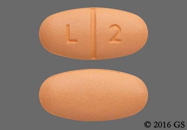 Orange Oval L 2 - Levetiracetam 500mg Tablet