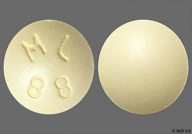 Yellow Round ML 88 - Donepezil Hydrochloride 10mg Tablet