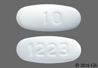 White Oval 1223 - Memantine Hydrochloride 10mg Tablet