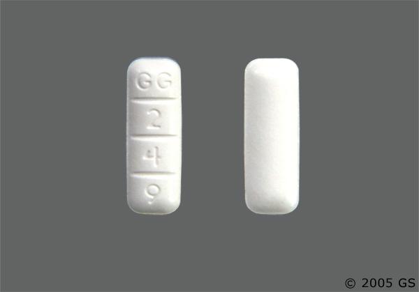 This medicine is a white, oblong, multi-segmented tablet imprinted with &qu...
