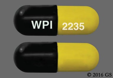 Yellow And Black Wpi 2235 - Tetracycline Hydrochloride 500mg Capsule