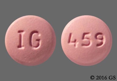 Pink Round 459 And Ig - Zolmitriptan 5mg Tablet
