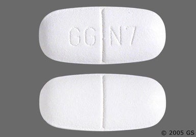 White Oblong Gg N7 - Amoxicillin/Clavulanate Potassium 875mg-125mg Tablet