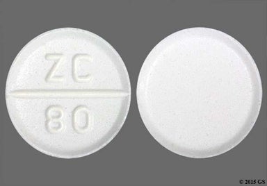 White Round ZC 80 - Lamotrigine 100mg Tablet