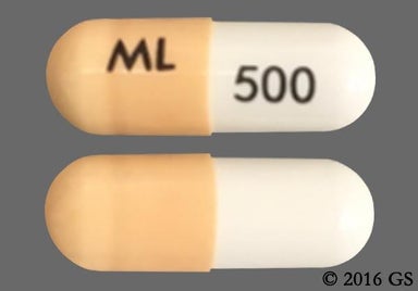 White, Orange Capsule ML 500 - Dofetilide 500mcg Capsule