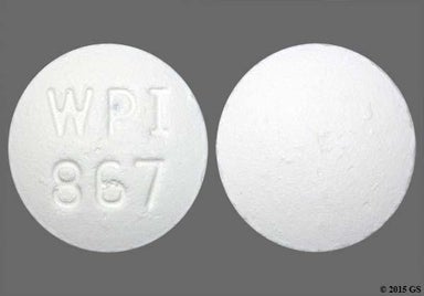 White Round Wpi 867 - Bupropion Hydrochloride 150mg Extended-Release (SR) Tablet