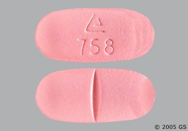 Pink Oblong LOGO 758 - Benazepril Hydrochloride/Hydrochlorothiazide 20mg-12.5mg Tablet
