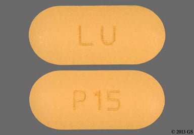 Yellow Oblong P15 - Valsartan and Hydrochlorothiazide 320mg-25mg Tablet