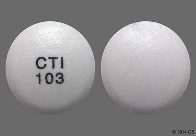 White Round CTI 103 - Diclofenac Sodium 75mg Delayed-Release Tablet