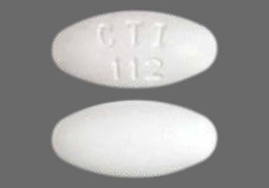 White Oval CTI 112 - Acyclovir 400mg Tablet
