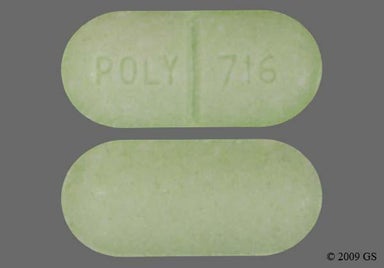 Green Oval Poly 716 - DECONEX IR 385mg-10mg Tablet