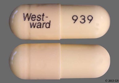 Beige Capsule West-ward 939 - Amoxicillin 500mg Capsule