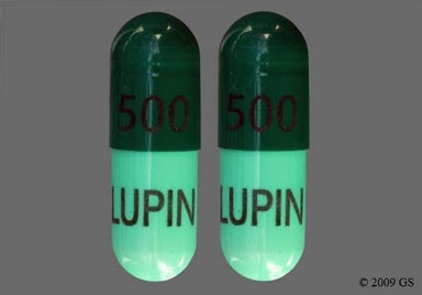 Green Capsule 500 LUPIN 500 LUPIN - Cephalexin 500mg Capsule