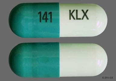 Green Capsule 141 KLX - Cephalexin 500mg Capsule