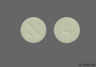 White Round 4 And N - Nitroglycerin 0.4mg Sublingual Tablet