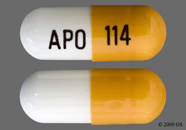 gabapentin orange capsule