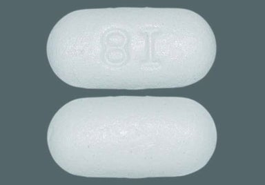 White Oblong 8I - Ibuprofen 800mg Tablet