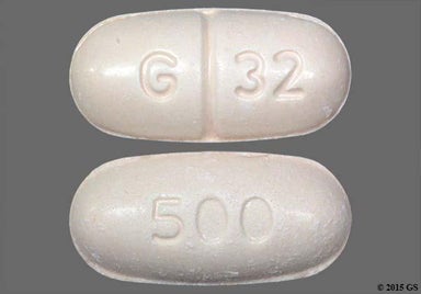 Orange Oblong G 32 - Naproxen 500mg Tablet