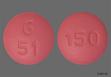 Pink Round G 51 - Ranitidine Hydrochloride 150mg Tablet