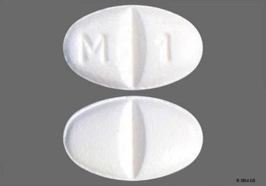 White Oval M 1 - Metoprolol Succinate 25mg Extended-Release Tablet